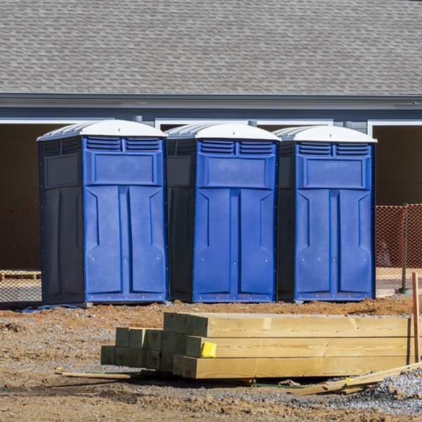 how do you dispose of waste after the porta potties have been emptied in Mount Freedom